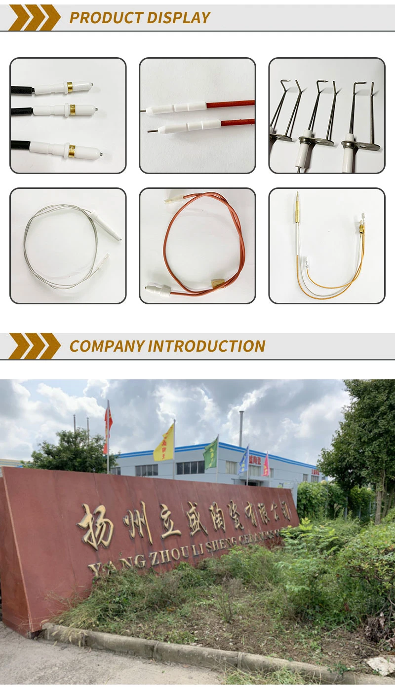 Gas Oven Ignition Electrode for Gas Oven Spare Parts Ceramic Spark Ignition Electrode for Gas Stove