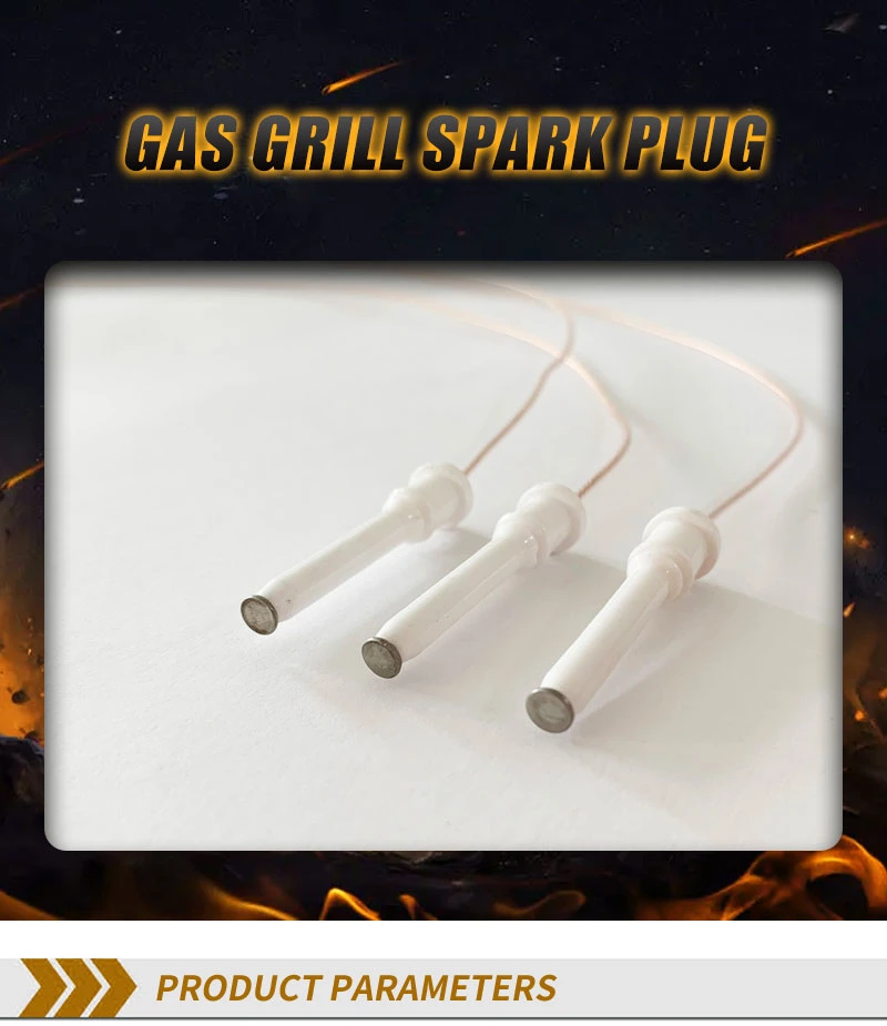 Hot Sale Gas Grill Spark Plug Spark Plug for Sabaf Burner 40mm Ceramic Head Wholesale Spark Plug