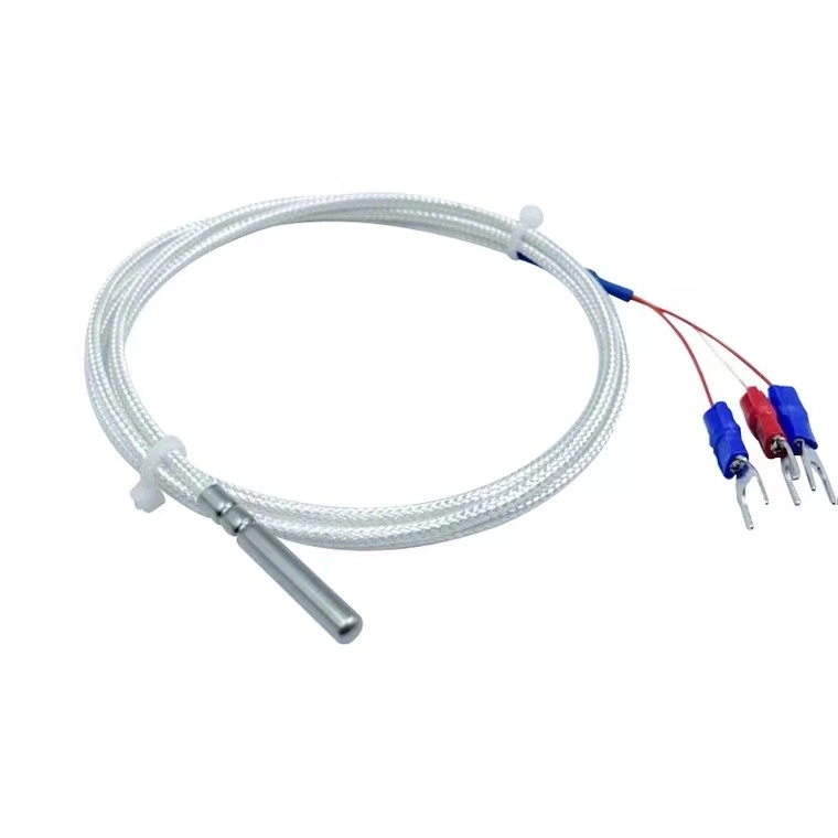 Peobe Type Fast Screw Armored Industrial Immersion High Temperature Sensor Thermocouple with Fiberglass Thermocouple Wire